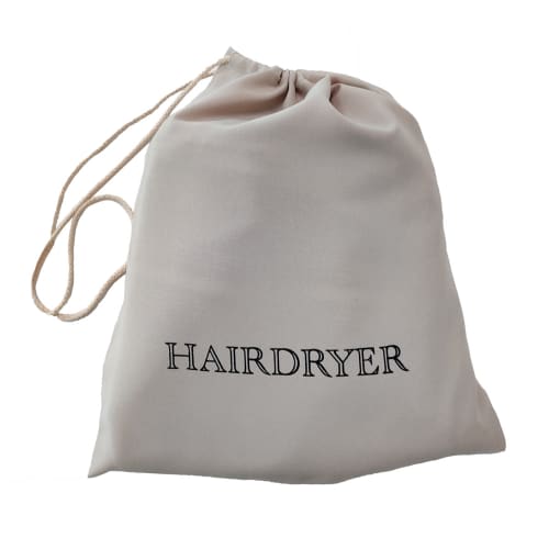 Hair Dryer Bag Bilingual, Beige